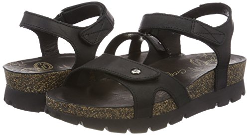 Panama Jack Sulia Basics, Sandalia con Pulsera Mujer, Negro (Negro B2), 38 EU