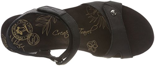 Panama Jack Sulia Basics, Sandalia con Pulsera Mujer, Negro (Negro B2), 38 EU