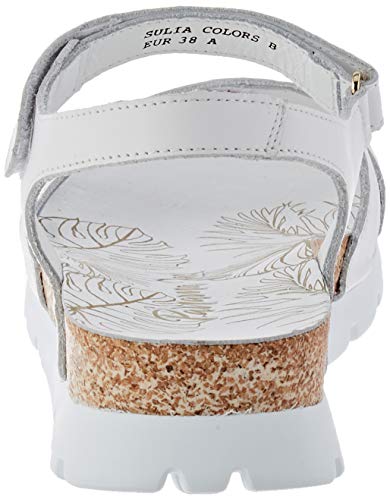 Panama Jack Sulia Colors, Sandalia con Pulsera Mujer, Blanco (Blanco B3), 38 EU