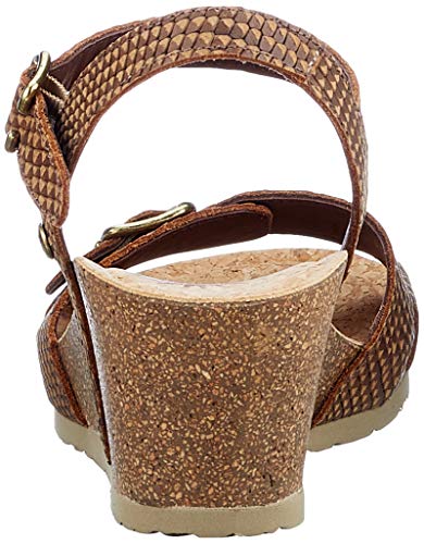 Panama Jack Valentine Snake, Sandalia con Pulsera Mujer, Beige (Taupe B1), 42 EU