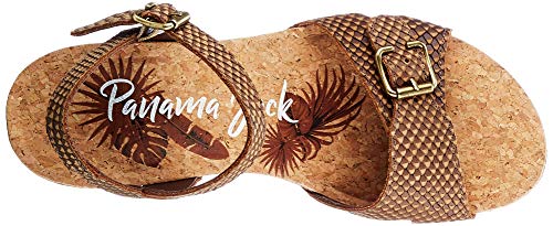 Panama Jack Valentine Snake, Sandalia con Pulsera Mujer, Beige (Taupe B1), 42 EU