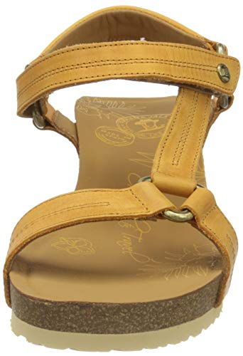Panama Jack Violet Basics, Sandalia con Pulsera Mujer, Amarillo (Vintage B4), 40 EU
