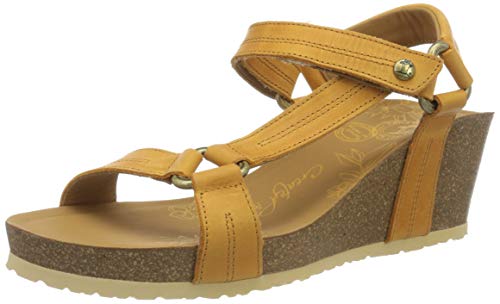 Panama Jack Violet Basics, Sandalia con Pulsera Mujer, Amarillo (Vintage B4), 40 EU