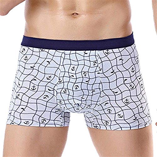 Pantalones Cortos De Boxeador Algodón De Hombre Calzado Especial Estilo para De Algodón Bajo Calzoncillos De Deporte Botas De Cintura Media Seda Cómoda Hielo Transpirable Seda De Hielo 5 Pares