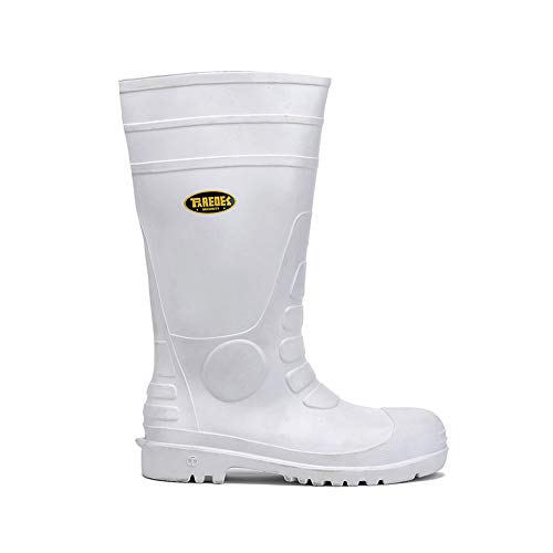 Paredes AGUA BLANCO bota PVC H2O de una sola pieza, Seguridad, Protección, Comodidad, 41