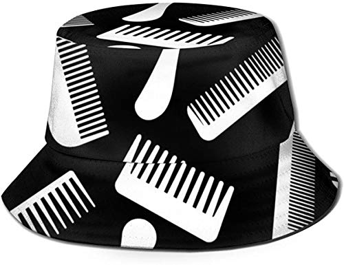 Peluquero Peluquero Peines Diseños Flat Top Unisex Sombrero de Pescador Gorras al Aire Libre para Viajes Playa Protección Solar Gorra de Pescador Bullfinch y Cereza Sombrero de Cubo Sombrero de veran