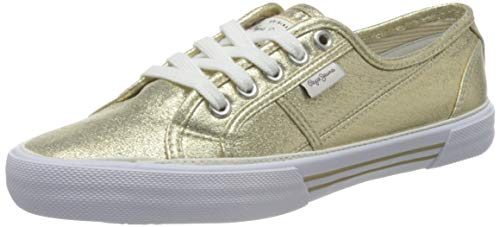 Pepe Jeans ABERLADY Shine, Zapatillas Mujer, Dorado 099, 38 EU
