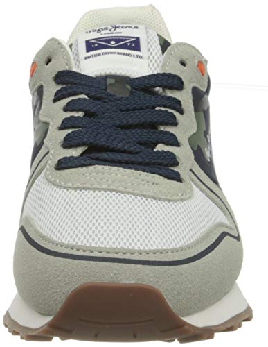 Pepe Jeans Klein Camo Boy, Zapatillas, 905Light Grey, 34 EU