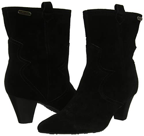Pepe Jeans London Gospel Tex, Botines Mujer, Black 999, 37 EU