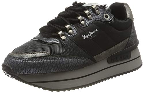 Pepe Jeans London Rusper Anna, Zapatillas Mujer, 961graphite, 36 EU