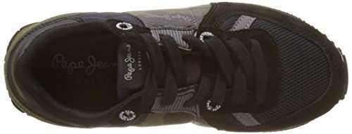 Pepe Jeans London Sydney Camu, Zapatillas Niños, Negro (Black), 32 EU