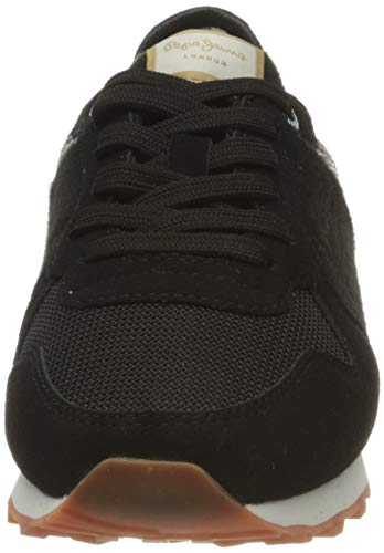 Pepe Jeans London Verona W Cascade Zapatillas para Mujer , Negro ( 999BLACK ) , 41 EU