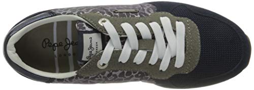 Pepe Jeans London Verona W Night, Zapatillas para Mujer, 596 Azul Fuerza Aérea, 37 EU