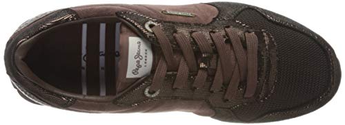 Pepe Jeans London Verona W Top Zapatillas para Mujer , Marrón ( 887DARK MOCCA ) , 37 EU