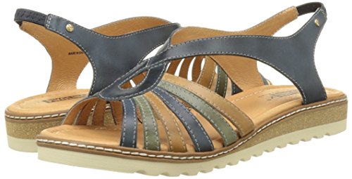 Pikolinos Alcudia W1l_v17, Sandalias con Cuña para Mujer, Azul (Ocean), 36 EU