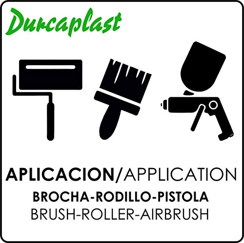 Pintura pistas deportivas antideslizante Durcaplast. Ideal para el pintado y señalización de pistas de tenis, pavimentos deportivos, hormigón, cemento, etc. (4 L, VERDE TENIS)