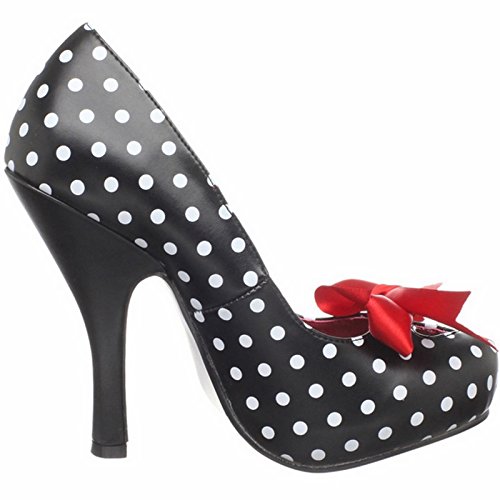 Pinup Couture Cutiepie-06 - Sexy Zapatos de Tacón Alto Mujer Retro Mini Plataforma - Tamaño 35-42, US-Damen:EU-38/US-8/UK-5