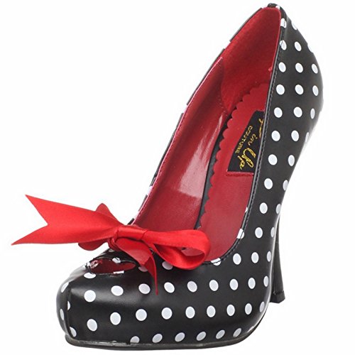 Pinup Couture Cutiepie-06 - Sexy Zapatos de Tacón Alto Mujer Retro Mini Plataforma - Tamaño 35-42, US-Damen:EU-38/US-8/UK-5