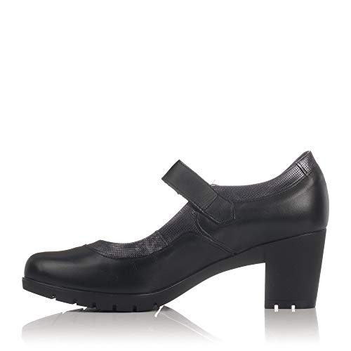 PITILLOS 3821 Zapato Pulsera Piel Tacon Mujer Negro 36