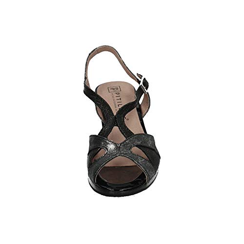 PITILLOS 5090 Sandalias con TACÓN Mujer Sandalias TACÓN Negro 36