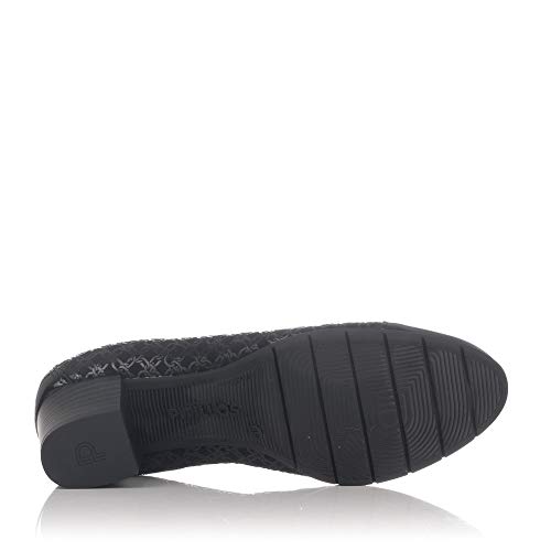 PITILLOS 5263 Salon Combinado Tacon Medio Mujer Negro 39