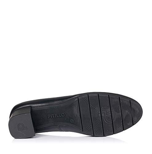 PITILLOS 5741 Salon Piel Tacon Medio Mujer Negro 36