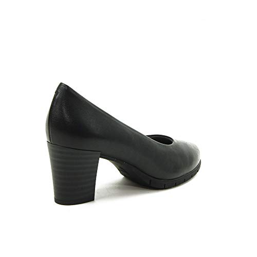 PITILLOS 5760 Salon Piel Tacon Alto Mujer Negro 40