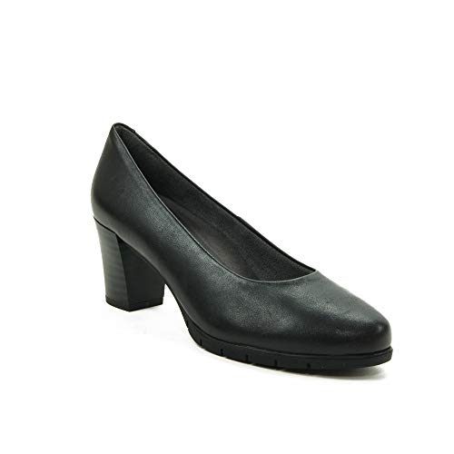 PITILLOS 5760 Salon Piel Tacon Alto Mujer Negro 40