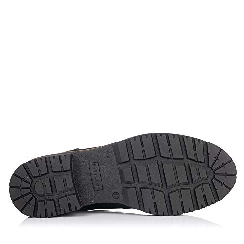 PITILLOS 5790 Zapato Cordones Charol Mujer Negro 36