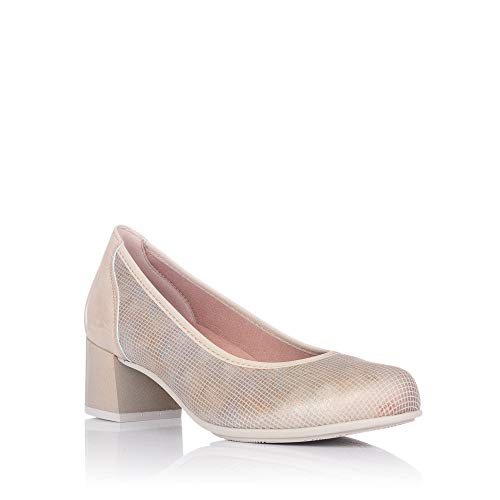 PITILLOS 6042 Bailarina Tacon Medio Mujer Hielo 40