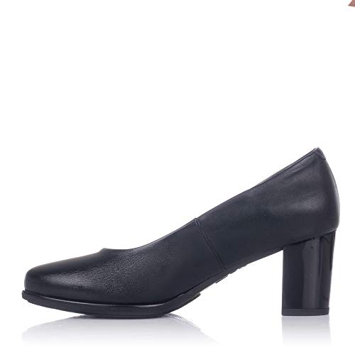 PITILLOS 6055 Salon Piel Tacon Alto Mujer Negro 37