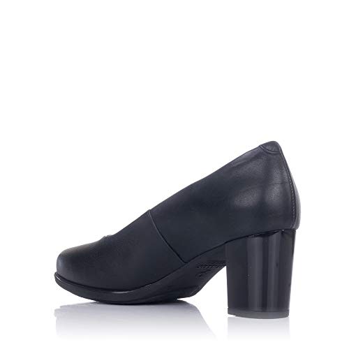PITILLOS 6055 Salon Piel Tacon Alto Mujer Negro 37