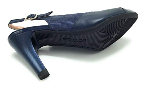 Pitillos 6063 salón Destalonado Azul Metalizado - 39