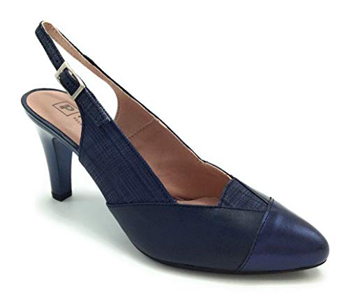 Pitillos 6063 salón Destalonado Azul Metalizado - 39