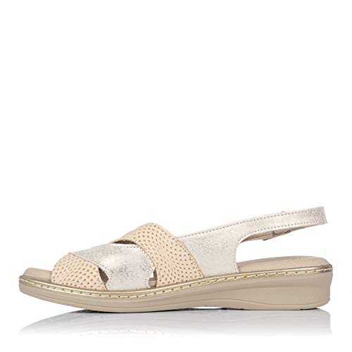 PITILLOS 6603 Sandalia Piel Confort Mujer Oro 38