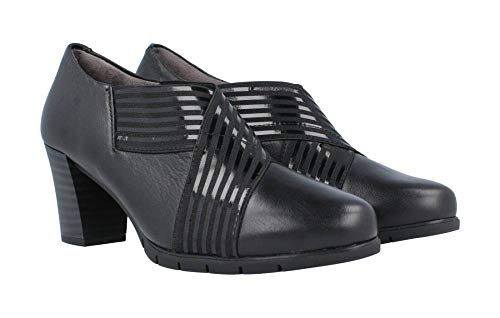 Pitillos - Zapato Abotinado Elástico Cruzado - Negro, 37
