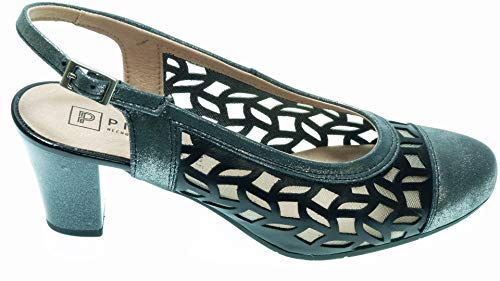 PITILLOS Zapatos de Salon 1061 para Mujer (40 EU, Negro)