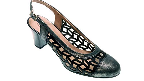 PITILLOS Zapatos de Salon 1061 para Mujer (40 EU, Negro)