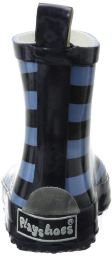Playshoes Bota de Agua Raya, Botas de Goma de Caucho Natural Unisex niños, Azul (Marine/Hellblau 639), 24 EU