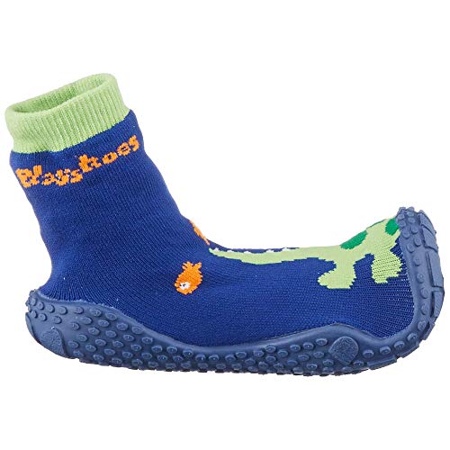Playshoes Calcetines de Playa con protección UV Cocodrilo, Zapatos de Agua Unisex niños, Azul (Marine 11), 20/21 EU