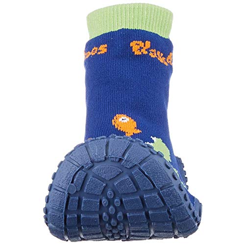 Playshoes Calcetines de Playa con protección UV Cocodrilo, Zapatos de Agua Unisex niños, Azul (Marine 11), 20/21 EU