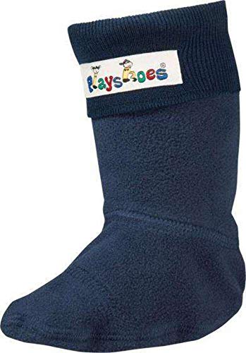 Playshoes Fleece-Stiefel-Socke, Calentadores Unisex Niños, Azul, 24/25 EU