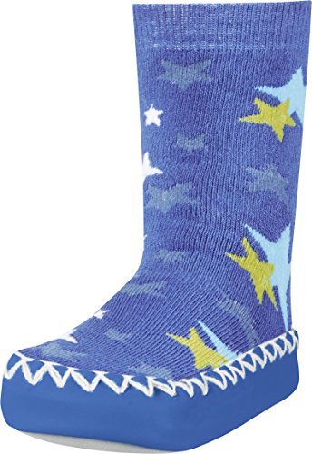 Playshoes Zapatillas con Suela Antideslizante Estrellas, Pantuflas Unisex niños, Azul (Blau 7), 19/22 EU