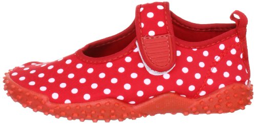 Playshoes Zapatillas de Playa con protección UV Puntos, Zapatos de Agua Niñas, Rojo (Rot 8), 20/21 EU