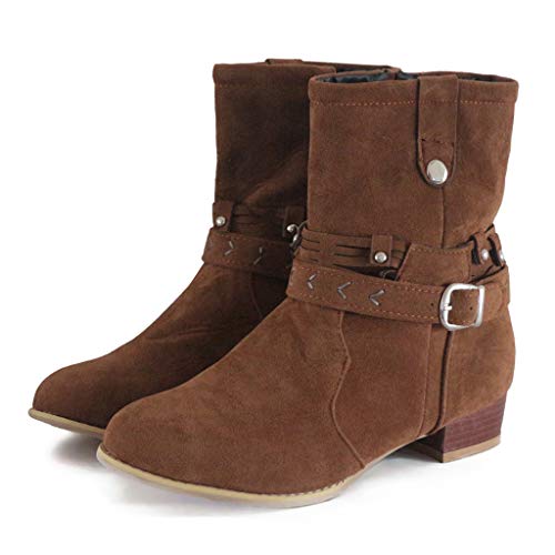 Posional Botines Calentar Pelaje Botas De Nieve Atada Zapatos de algodón Zapatos Casuales con Cordones Planos y con Botas para la Nieve Bota Caliente