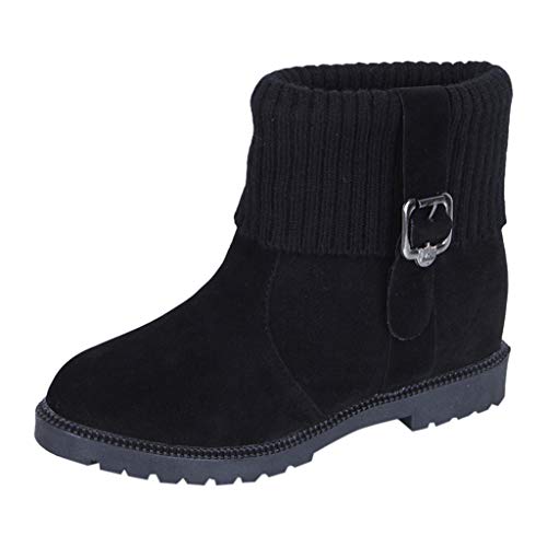 Posional Botines De TacóN Mujer Invierno con Cordones CláSicas Botas TacóN Alto Grueso Zapatos Partido Vestido De Boda A La Moda Ancho Casual Gamuza para Mujer Bordadas Invierno Flecos Largos Moda