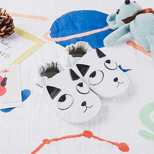 Primeros Pasos Bebe Niña Niños Zapatos Zapatillas de Estar por Casa Pantuflas Calzado Botitas y Patucos Infantiles Piel Sintético Casual Antideslizante-2 BYM 6-12 Meses