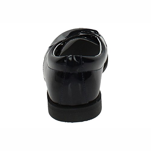 PUERTORREY 4143 Zapatos Piel Charol NIÑO Zapato COMUNIÓN Azul Marino 38