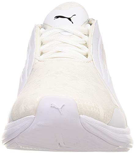 Puma 194437, Zapatillas de Gimnasio Mujer, Blanco Plata Negro, 36 EU