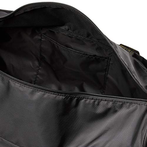 PUMA AT ESS Barrel Bag Bolsa Deporte, Women's, Black-Metallic Gold, OSFA